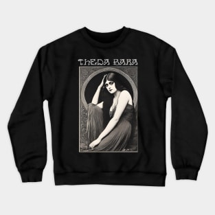 Theda Bara, Art Nouveau Vampire Crewneck Sweatshirt